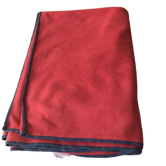 eQua camping towel quick dry yoga mat pink gray standard size large 24.5 x 72 - Picture 1 of 6